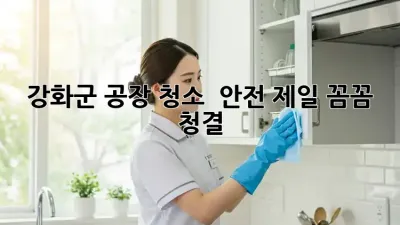 강화군 공장 청소 ✨ 안전 제일! 꼼꼼 청결 ✨
